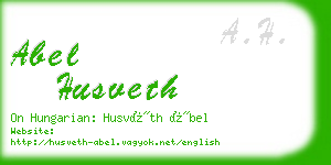 abel husveth business card